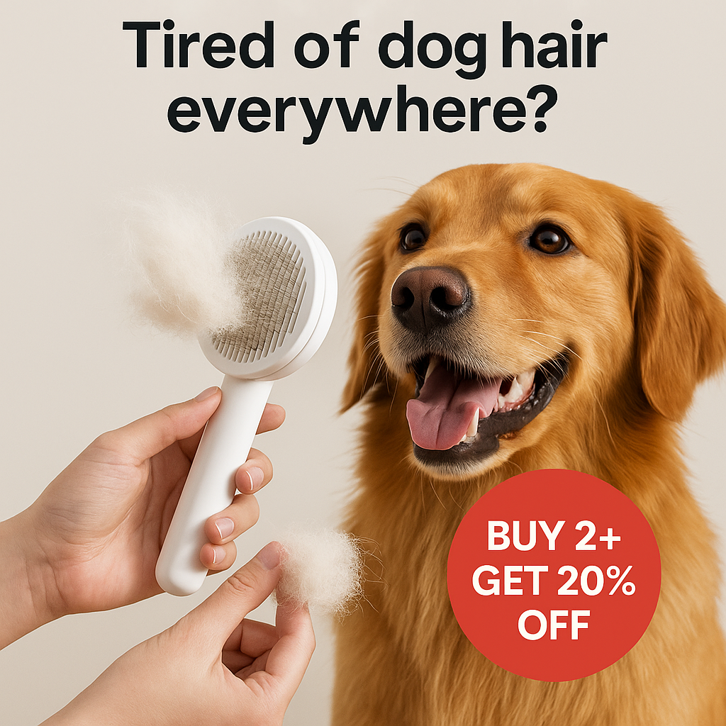 Sheddi Self-Cleaning Pet Grooming Brush
